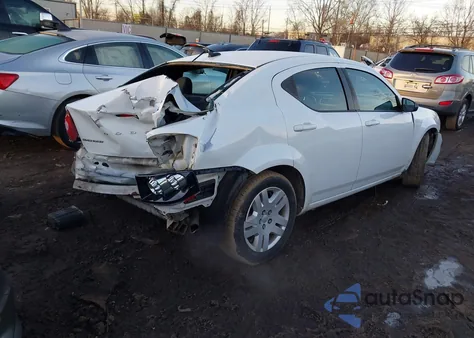 2014 Dodge Avenger Se from USA, damaged, VIN 1C3CDZABXEN228124